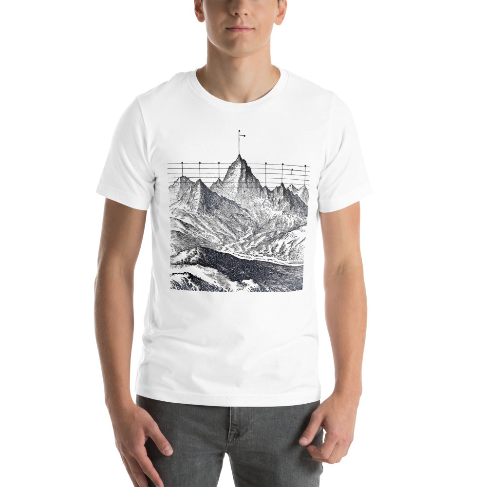 Musical Topography, white tee